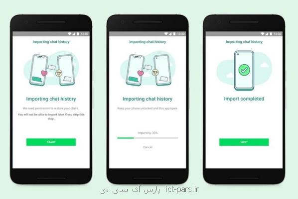امکان انتقال آرشیو چت بین اندروید و iOS در واتس اپ فراهم گردید