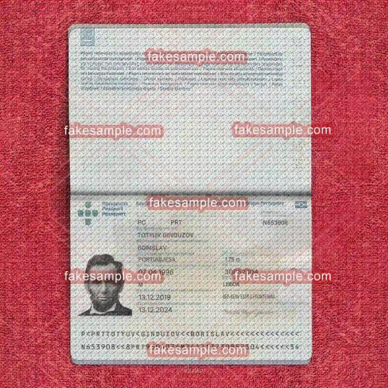 Fake Passport Templates
