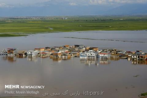 تصویر ماهواره ای از سیل استان گلستان